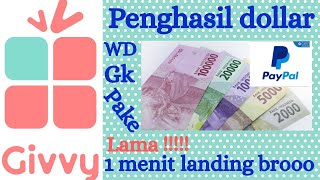 Aplikasi Penghasil Paypal | Aplikasi  Givvy | Penghasil Dollar 💵💵💵