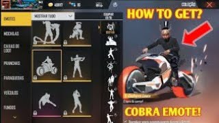 free fire new cobra event emotes 🐍🐍  | upcoming emotes🔥🔥 | from gold 🤯😱|