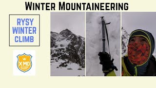 Winter mountaineering Rysy