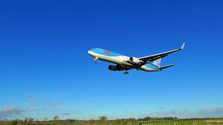 TUI 767-300 G-OBYF arrival at RAF Brize Norton on the 19/1/22