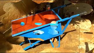 RJ Tech Engineering Single wheel barrow trolley Without wheel bangalore 8892989983