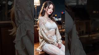 [4K] AI ART LOOKBOOK AMAZING COLLECTION ‐ Asian The Beautiful GenZ Gymer Sexy Girl #shorts