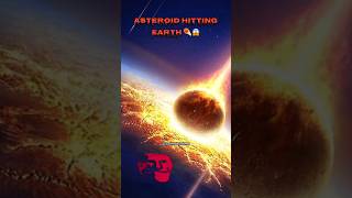 Asteroid vs Earth ☄️😱 #earth #space #nasa #earthfromspace