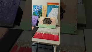 Some of My Painting Collection | Acrylic Paintings Made by Me | #Shorts