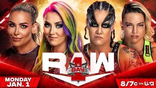 Shayna Baszler & Zoey Stark vs Tegan Nox & Natalya - WWE Raw Day 1 |01/01/24