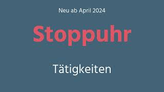 Stoppuhr - Tätigkeiten