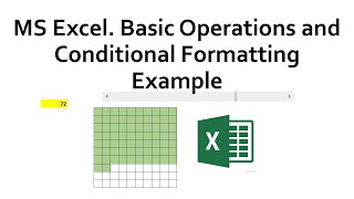 Excel: basic operations and conditional formatting with controls