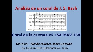 Análisis de un coral de J. S. Bach. Cantata nº 154 BWV 154 III- Coral