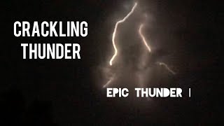 Loud thunderstorm and lightning || epic thunder || crackling thunder sound effect || thunder rumble