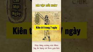 Bài tập mỗi ngày - Giúp tăng cường sức khỏe - Tay & Bụng sẽ thon gọn hơn.