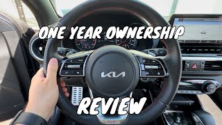 ONE YEAR OWNERSHIP REVIEW OF 2023 KIA FORTE GT -- BEST CAR I OWNED !