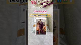 Meesho viral designer kurta Suit 💜#fashion #newcolection #kurtaset  #newcollection #unboxing #shoes