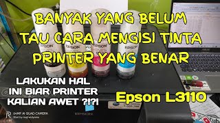 Cara mengisi tinta printer yang benar