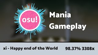 osu!mania | xi - Happy End of the World [4K Hard] | 98.37% 3308x