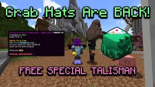 Crab Hats are BACK (Free Special Talisman) (Hypixel Skyblock)