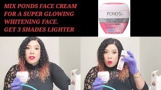 MIX PONDS FACE CREAM FOR SUPER WHITENING AND EVENTONE FACE.