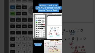 Check your Answers in the Ti-84 Graphing Calculator