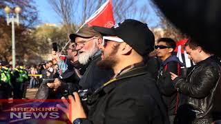 Spencer and alt right supporters gathered to protest against the verdict in Kate Steinle's case