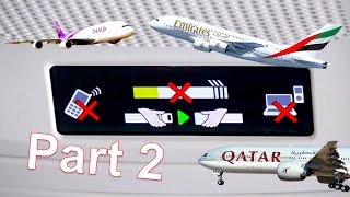 Seatbelt *DING* Chime Beep Compilation PART 2 - A380 / A350 / DHC6 / BING Sound