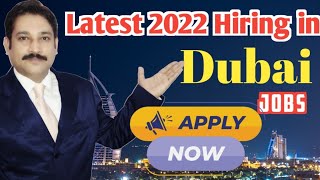 Jobs in Dubai Today 2023| Dubai Job Vacancy | UAE Jobs Today