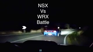 NSX touge racing | Lead and chase onboard