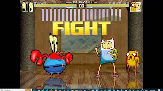 MUGEN: Mr. Krabs (Me) vs Finn & Jake