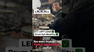 LRLRLRLL Tom Fill // Useful Triple Paradiddle Fill 🥁#drumlesson #drums #drummer #paradiddle