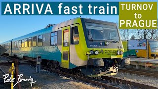 TRIP REPORT | ARRIVA fast train | Turnov to Prague | 2nd class