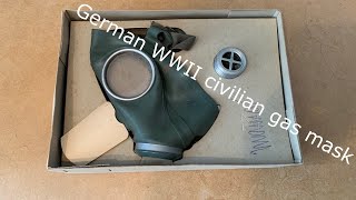 German VM40 civilian gas mask from WWII