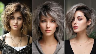 Trendy Medium Bob Haircuts Top Fall Bob Hairstyles 2024 Chic Curly Bob Wavycurly Hairstyle 💗