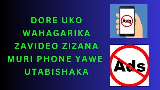 Dore uko wahagarika za video zizanamuri phone yawe utabishaka|| uko wa block video zizana muri phone