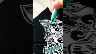 Amazing mandala art on black paper| #shorts #views #viral #like #tranding #art #mandalaart #artwork