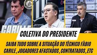 MARCELO TEIXEIRA EM COLETIVA, MULTA DE CARILE, VAI E VEM, TADEU E GROHE, ARENA, SALÁRIO DE MORELOS..