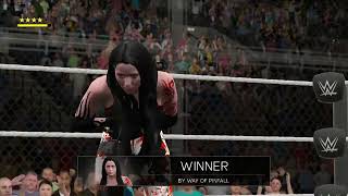 WWE 2K17 XBOX ONE GAMEPLAY / Hurricane Crystal Page Vs. Lita in Hell In A Cell