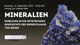 Mineralien: Einblicke in die Entstehungsgeschichte des Supervulkans von Bozen