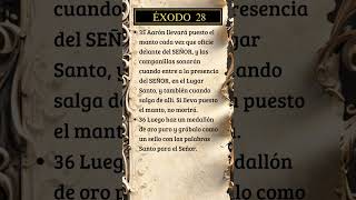 Éxodo 28, 35-36 #dios #biblia #versiculodeldia