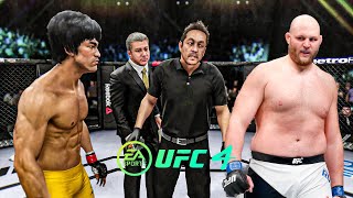 Bruce Lee vs Ben Rothwell - EA Sports UFC 4 - Bruce Lee Fight Club 🔥🐲