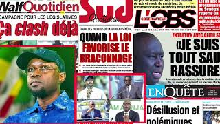 Revue De Presse Du Lundi 28 Octobre 2024 - Abdou Khadre SECK BAOL INFO