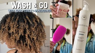 Cleaner Beauty for Kinky/Curly Hair! | My New Fave Wash and Go Combo! Ft. Kinky Curly x Innersense