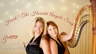 Hark! The Herald Angels Sing harp and flute | Christmas music instrumental relaxing