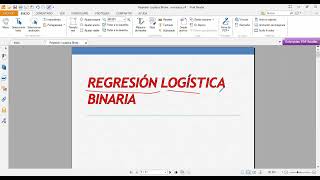 Regresión Logística Binaria   conceptos