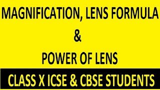 MAGNIFICATION OF SPHERICAL LENSES IN HINDI