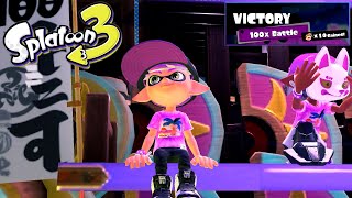 Splatfest Team Beach Final Open Push with 100x battle and Results | Splatoon 3