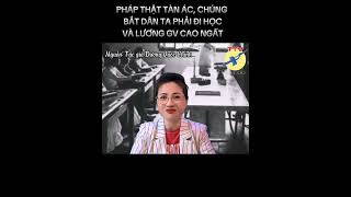 🎯 Pháp thật t/àn á/c, bắt dân ta đi học và lương GV cao ngất