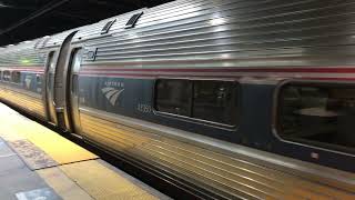 Amtrak Northeast Regional Arriving at Newark Penn Station 6 minutes late! #expresstrains #amtrak