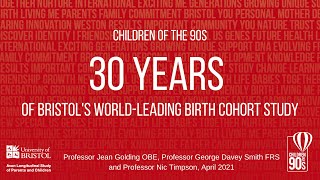 Children of the 90s: 30 years of Bristol's world-leading birth cohort study