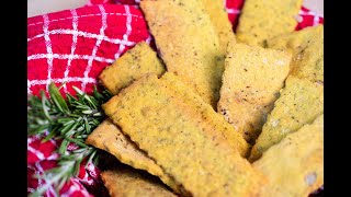 ENG - Organic Gluten free chickpea crackers recipe