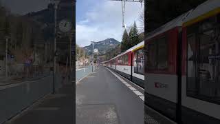 Brunig-Hasliberg  Switzerland Station #shorts #train #switzerland #youtubefeed