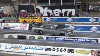 GM Mania Willowbank Raceway 7-9-14 Jake Donnelly '57 Chev Funny Car 2nd Pass