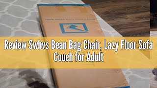 Review Swbvs Bean Bag Chair, Lazy Floor Sofa Couch for Adults and Kids, Fireside Chair with Ergonomi